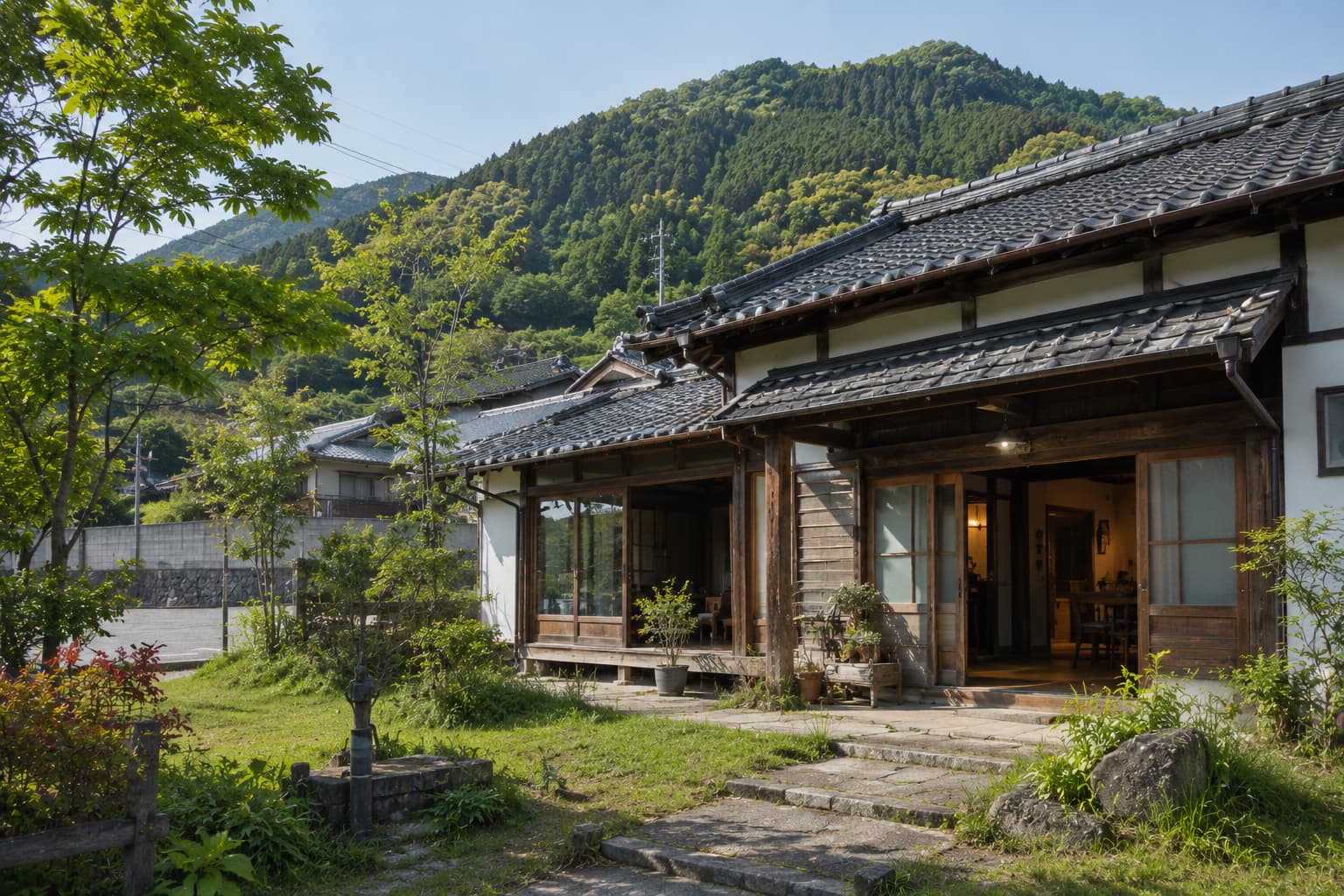 筑豊地域の古民家リノベーションと自然に囲まれた暮らしを表現したエリアイメージ