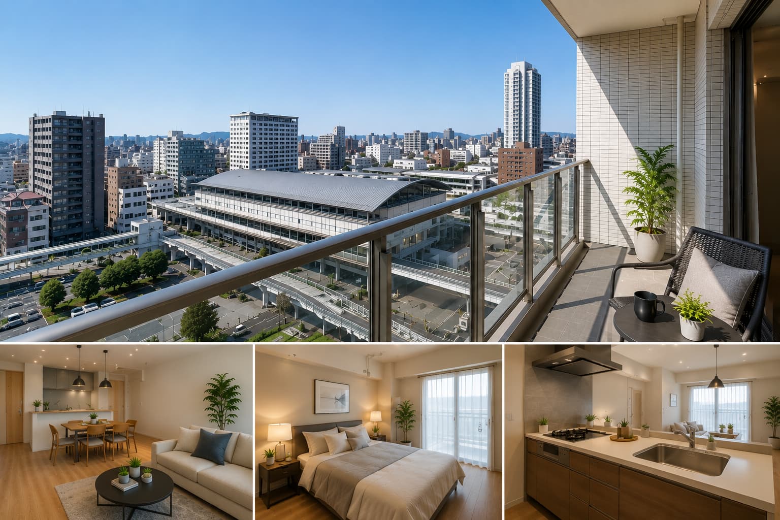 北九州市小倉北区の駅徒歩圏にある都市型マンション外観