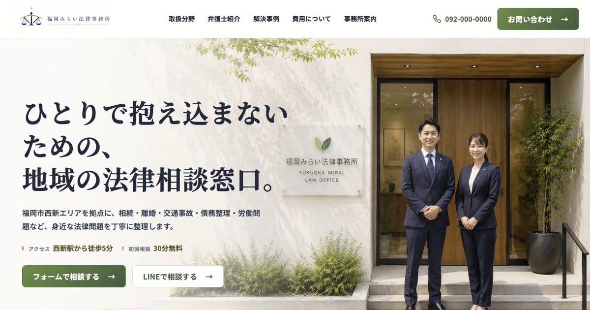 法律事務所サイト制作事例