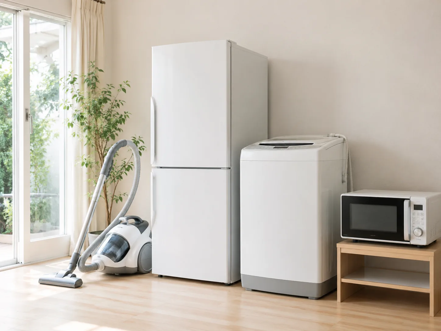 冷蔵庫や洗濯機など家電の回収イメージ