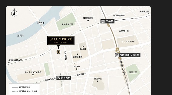 SALON PRIVÉ 周辺地図